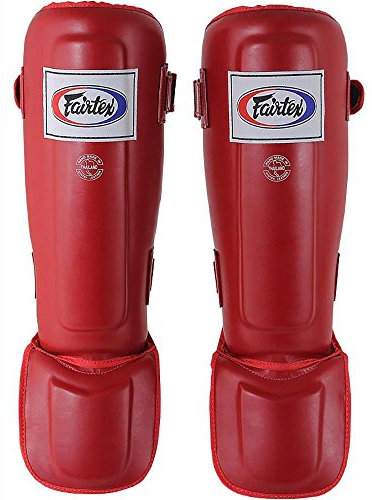 Fairtex Schienbeinschutz, SP3, rot, Schienbeinschoner, Shin Guards Größe M