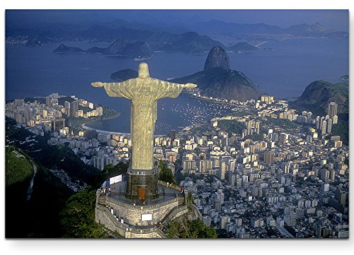Leinwandbilder | Bilder Leinwand 120x80cm Christus Statue in Rio de Janeiro