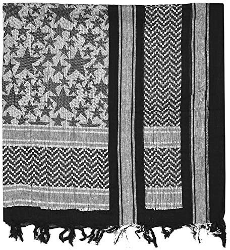 Mil-Tec Mode-Schal-12609402 Mode-Schal Schwarz/Weiss OneSize