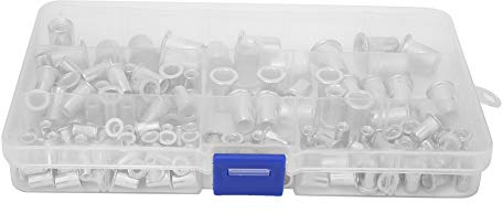 150pcs Écrou à Rivet M3 à M8 Aluminium, Écrous d'Insertion Filetés Kit Fixation Mécanique Outils Bricolage