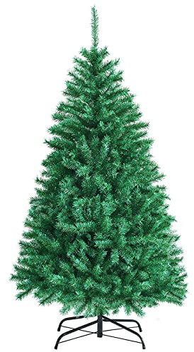 0℃ Outdoor Weihnachtsbaum Künstlich Künstlicher Weinachts Baum Deko Künstlicher Tannenbaum Grün Tannennadeln mit Ständer Weihnachtsdeko Ideal für Zuhause, Büro, Geschäfte und Hotels,210cm/1000T