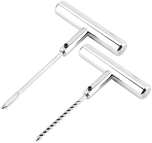 Reifenreparaturset, 2 Stück Reifenreparaturset Reifenreparaturwerkzeug Set für Motorräder Autos für Reifennadel Reifenreparaturset Reifenreparatur Reifenreparaturset Reifenreparaturwerkzeug Reifenrepa