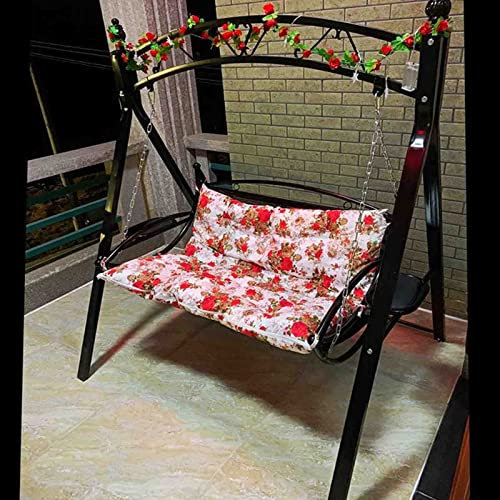 PRUJOY Sedia a Dondolo a 2 posti, Sedia a Dondolo Sedia sospesa Altalena Lettino Prendisole per Adulti Patio Giardino Cortile