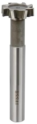 WZFC HSS End Mill Slot Router Bit For Metal Milling CNC T Slot Milling Cutter,8X2X6X60L