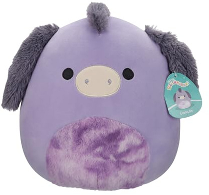 Squishmallows SQCR05425 - Deacon der lila Esel 30 cm, offizielles Jazwares Plüsch, superweiches Kuscheltier