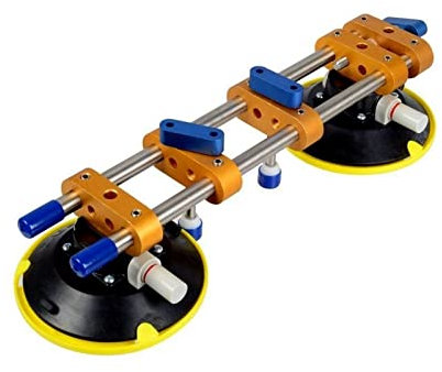 Saugnahtsetzer, 6-Zoll-Nahtloser Steinnahtsetzer, manueller Gummi-Vakuum-Nivelliersetzer für Fugen mit 6-Zoll-Saugnäpfen, solides Arbeitsplatten-Installationswerkzeug, Installation von Granit-, Stei