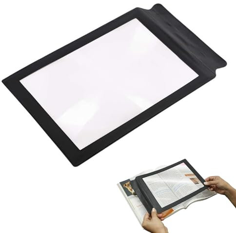 Lente Ingrandimento Rettangolare 3X Pagina,Lente d'Ingrandimento a Pagina,Lente D'ingrandimento per La Lettura,Lente di Ingrandimento Della Pagina,Ingrandimento da Lettura Formato