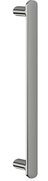 Gedotec Glastürgriff | aus Metall | BA 200 mm | THERESE | Chrom poliert | Türgriff für Glastür & Holztür | Beschlag Glastür | Drückergarnitur | Stoßgriff | Türbeschlag