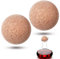 cobee 2 Pcs Decanter Stopper, 2.36 Inch Cork Ball Wine Corks Cork Stoppers, Wine Decanter with Stopper Cork Globe for Wine Carafe Decanter Bottle Replacement Wine Glass Accessories