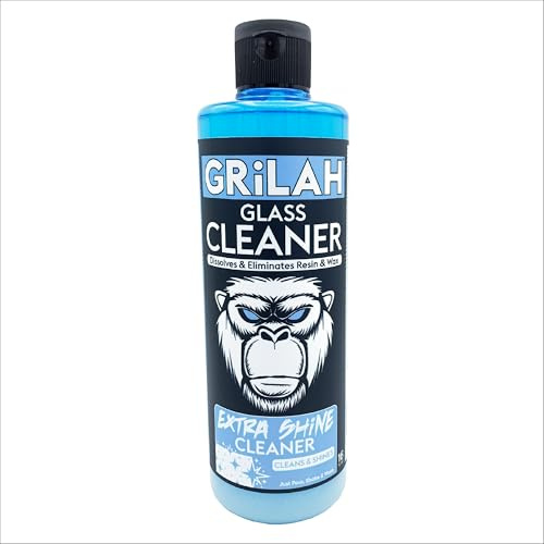GRiLAH Extra Shine Glass Cleaner | Glass, Metal & Ceramic | Clean, Shine & Deodorize | 16oz