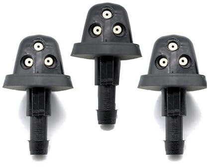 Pexorin Erick's Wiper 3-teiliges Scheibenwaschdüsen-Set for vordere und hintere Windschutzscheibe, dreifache Waschdüse, for VW, T25, T3, Vanagon, Upgrade !!! Wischwasserstrahl-Sprühdüse