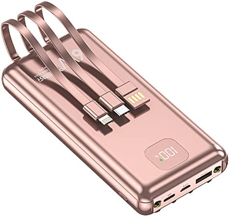 Power Bank fast charging with Cable 20000mAh Fast Charging Portable External Battery Charger with Capacity Slim for Smart