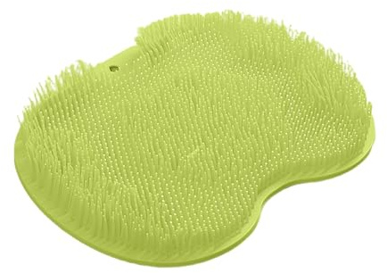Esterilla exfoliante para pies | Alfombrilla de limpieza de espalda para baño | montado en la pared con ventosa de silicona para masaje y exfoliación para pies y espalda