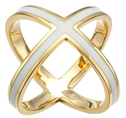 Silk Scarf Buckle 1 Piece XShaped Silk Scarf Scarf Buckle Bow Large Square Scarf Shawl Fastening Ring Clothing AccessoryWhite