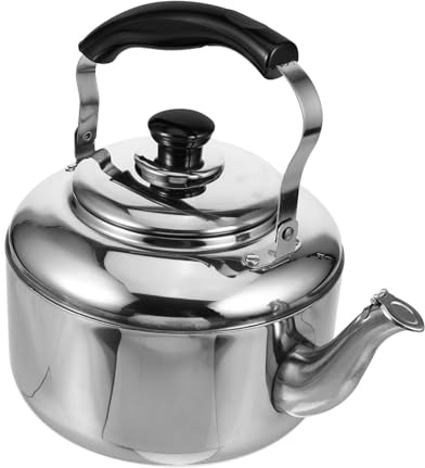 FUNNETOYU Hervidor Sonoro De Acero Inoxidable Para Estufa Hervidor Silbante Para Hacer Té Tetera De Cocina Capacidad Grande