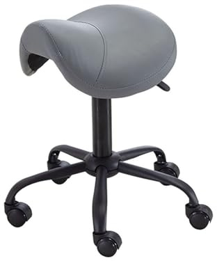 Generico Sgabello da sella, sgabello ergonomico con rotelle, cuscino morbido e confortevole e ruote, for salone di bellezza, clinica, dentista, tatuaggi, ufficio domestico(Color2)