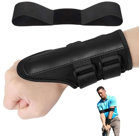 flintronic Golf Wrist Brace Training Supporto, Attrezzo per Allenamento da Golf, Attacco per Una Corretta Posizione delle Mani, Tutore da Polso da Golf, Migliora la Stabilità dello Swing