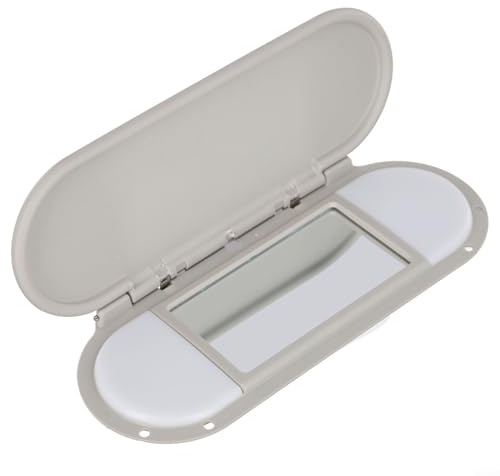Gray Vanity-Mirror Cover for Mini for Cooper F55 F56 F60 Sun Visor | Gray Vanity-Mirror Cover for Mini for Cooper F55 F56 F60 Sun Visor 2015-2022 Easy Install ABS