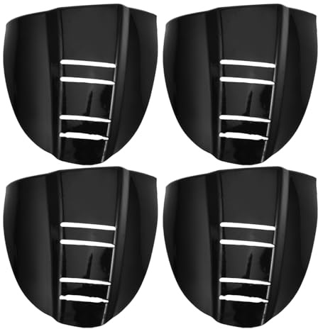 AUTSUPPL Protections Latérales Noires pour Lunettes de Soleil, Lot de 4 Pièces Résistantes pour Usage Professionnel et Protection des Branches Usées