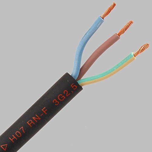 Titanex Gummileitung H07RN-F 3x1,5 qmm Baukabel Gartenkabel Stromkabel 50mtr.