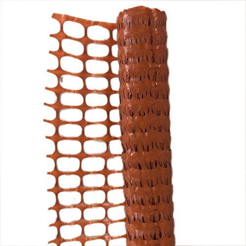 Rete da cantiere in plastica Arancione rt. H.1,8 mt x 50 mt recinzione lavori edilizia EV