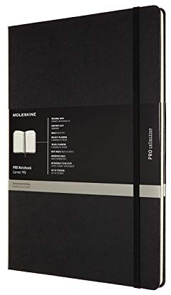 Moleskine, Cuaderno Profesional para la Oficina, Tapa Dura con Cierre Elástico, Diseño Organizado con Lista de Tareas, Páginas Separables, Tamaño A4 21 x 29,7 cm, Color Negro, 192 Páginas