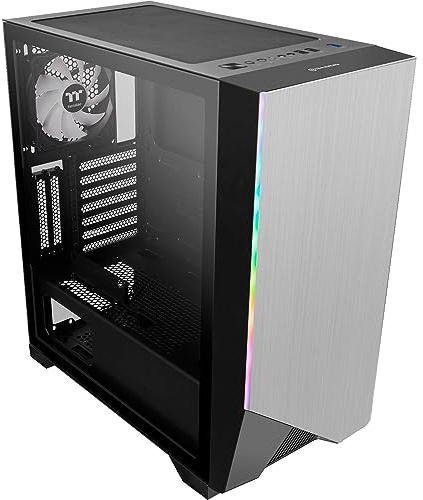Thermaltake H550 TG ARGB Midi-Tower | ATX-PC-Gehäuse | Tempered Glass Fenster | 1x 120mm RGB Lüfter | Schwarz