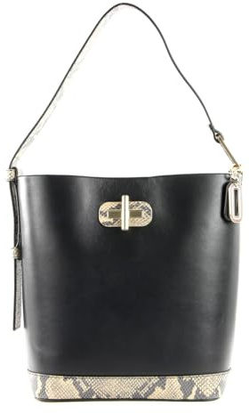 Tommy Hilfiger Leather Statement Bucket Black