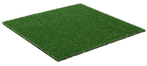 MadeInNature Kunstrasen, Basic-Grün, Naturfasern, Kunstrasen, für Balkon, Terrasse, viele Maße (Breite 1,33 x Länge 2,50 m)