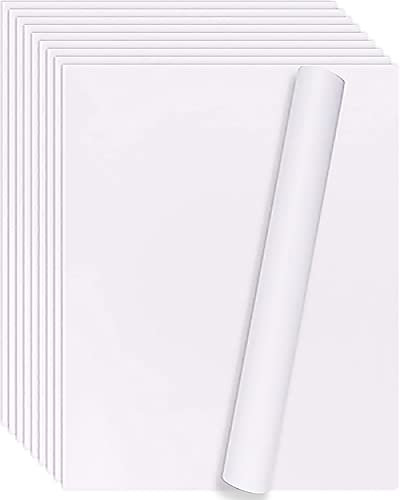 Heinaroman 10 Feuilles Vinyle, 210x297 mm, A4 Permanent Film Autocollant Auto-Adhésif Pour Couper et Silhouette Cameo, Appliqué Dans Les Travaux Manuels et La Décoration de La Maison