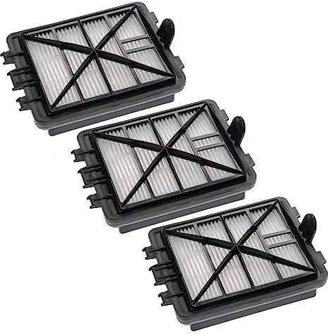 vhbw 3X Staubsaugerfilter Ersatz für Kärcher 6.414-805.0, 64148050 für Staubsauger - Abluftfilter (EPA-Filter) Schwarz Weiß