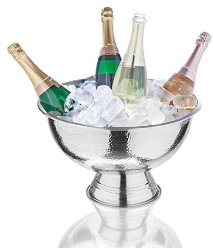 AMARE 9200-2016-203 Raffreddatore per Champagne, Acciaio, Argento