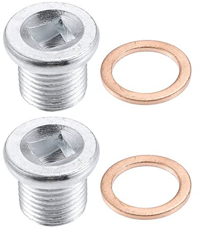 QUARKZMAN 2pz M16x1.5 Acciaio Motore Olio Scarico Tappo Vite con Guarnizione per Nissan