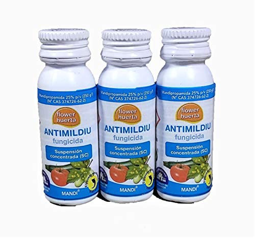 Fungicida anti muffa mandipropamide 25%. Trattamento valido per 45 litri di acqua (3 confezioni da 8 cc.) MANDI