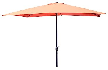 CONCEPT USINE Parasol Droit Rectangulaire Spezia Terracotta 3 x 2 m | Structure aluminium et acier, toile polyester 160g/m² imperméable anti-UV, pour jardin, terrasse ou balcon.