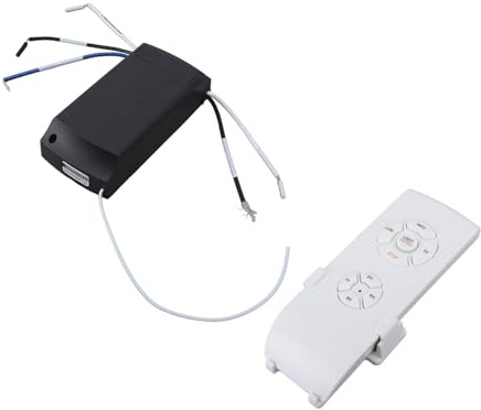 Pssopp Kit Telecomando Universale per Ventilatore da Soffitto Funzione di Temporizzazione a Lunga Distanza per Hotel ABS Versione Inglese