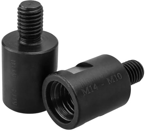 Treki 2 Stück Schraube Gewindeadapter M14 auf M10 Edelstahl Winkelschleifer Konverter, M14 Innengewinde auf M10 Außengewinde Adapter zum Konverter Interface für Winkelschleifer Bohrer