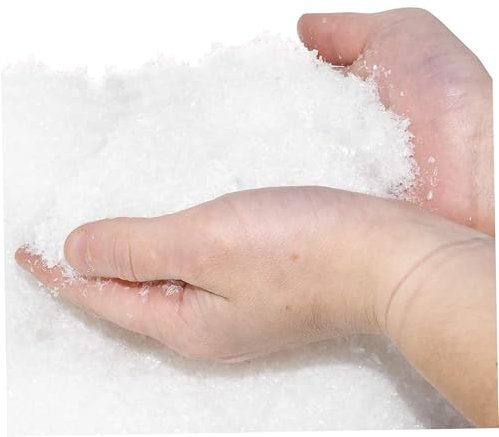 Peosaard Falsche Schnee, künstliches Schneepulver 53 Gramms Weihnachtssimulation Schnee Requisite für Party Weihnachtsdekoration Kinder Kinder