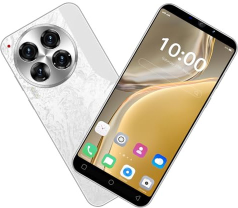 McMgc Camon30premier Téléphone Portable, 5.0 Pouces IPS Écran, 16GB ROM 128GB Extensible, Android 9.0, Dual SIM Dual Camera 3G Téléphone Pas Cher (Camon30premier-White)