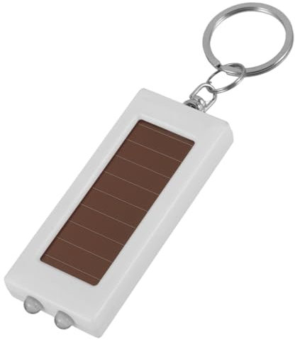 LIFKOME Lampe Torche Solaire LED Mini Blanche en Abs pour Urgence