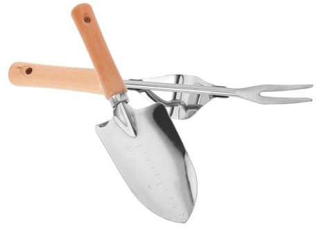 Toddmomy 1 Satz Jätwerkzeuge Gartenhandwerkzeuge Unkrautstecher Pinne Kleiner Rechen Stehen Kugeln unkrautentfernung Unkrautwerkzeug Handrechen für den Garten Gartenrechen Rostfreier Stahl