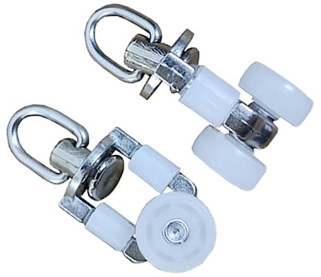PartyKindom 20piezas Ruedas Para Rieles De Cortinas Twin Wheel Carril Corredor Silencioso Para Paneles Cortinas y Estores Uso Versátil Hogar y Oficina