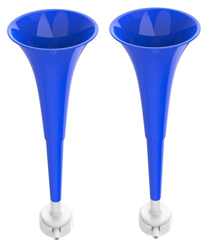Vuvuzelas Soccer Horn Collapsible Blow Horns Noise Maker Loud Sound Sports Horn Noisemaker for Sporting Events School Graduation Games Party Supplies Favors Accessories (Blue 2PCS)