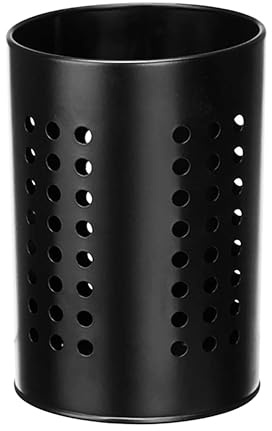 Kinvara BESTECKHALTER aus Metall 18cm hoch Schwarz Besteckkorb Küchenutensilienhalter Abtropfkorb Korb Besteck 804