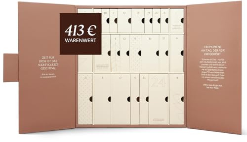 JUNGLÜCK Premium Adventskalender - 24 Türchen im Gesamtwert von 413 € | Weihnachtskalender für jeden Hauttyp, 24 Wohlfühlmomente, darunter 11 Vollgrößen, 9 exklusive Produkte und 3 Accessoires