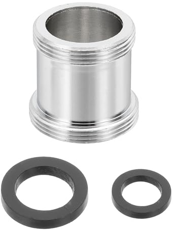 sourcing map Faucet Aerator Adapter, M24 Male to M22 Male with Washer, 23mm Length