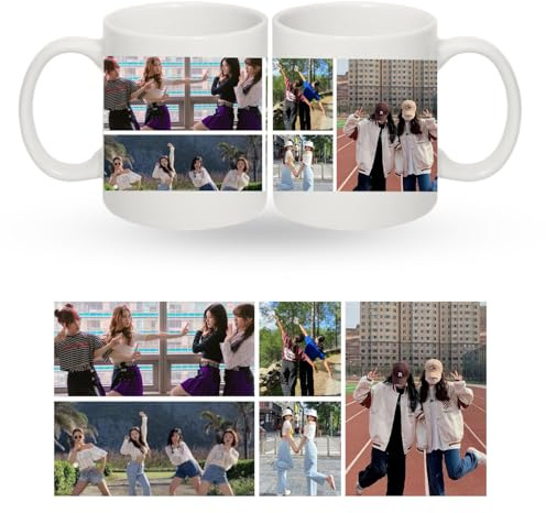 PrintWink Personalised Photo Mug | Custom Coffee Cup | 11 Oz Cup with Photo Collage | Personalised Gifts for Best Friend, Women, Dad Birthday, Wedding and Anniversary | 5 Photos