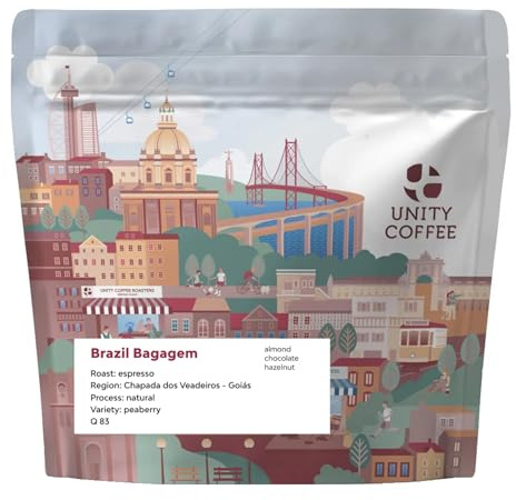 Café en grano Espresso Brazil Bagagem 250g | Café grano 100% Arabica de Brasil | Espresso en grano con notas de chocolate | Tueste medio y natural