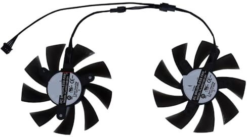 LUNOZST Parti del Portatile Ventola per schede grafiche, Dispositivo di Raffreddamento Grahics, ventole Video VGA, PLA09215B12H, per EVGA per GTX per Titan Z con ACX, 2 Pezzi