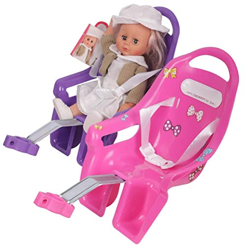 RASTKY Siège de Vélo rembourré, Kit D'installation Facile, Poupées Filles pour Décoration de Vélo pour Enfants (Pink)